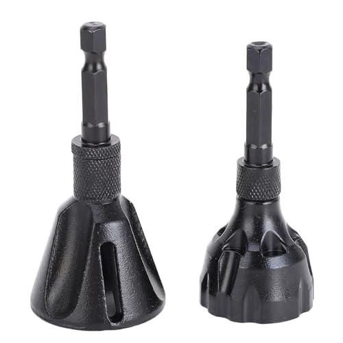 Resefinem 2PCS Debring Schamfer -Werkzeug aus Wolframstahl mit 3 Flöte und 1/4 -Zoll -Hex -Schaft zur Entfernung von 3 bis 20 mm und 5 bis 25 mm von Respicefinem