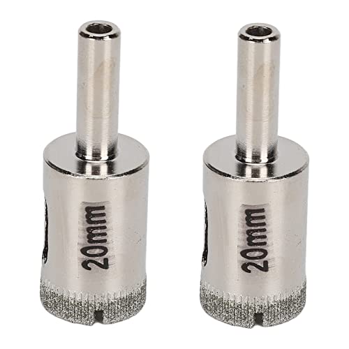 Resefinem 2PCs 20mm Diamantbohrer Bit rundes Schaftloch -Sägen -Opener -Kit ideal zum Bohrglas Marmor Keramikfliesen und andere Materialien mit Hochglanzoberfläche Große Öffnung Resefinem 2PCs 20mm Diamantbohrer Bit rundes Schaftloch -Sägen -Opener -Kit ideal zum Bohrglas Marmor Keramikfliesen und andere Materialien mit Hochglanzoberfläche Große Öffnung von Respicefinem