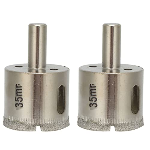 Resefinem 2pcs Diamant beschichtete Lochsäge Opener Bohrer ideal für Glaskeramikfliesen Marmor mit 1 3/8 Zoll 35 mm Öffnungsdurchmesser Erhöhung der Bohrgeschwindigkeit verlaufen Resefinem 2pcs Diamant beschichtete Lochsäge Opener Bohrer ideal für Glaskeramikfliesen Marmor mit 1 3/8 Zoll 35 mm Öffnungsdurchmesser Erhöhung der Bohrgeschwindigkeit verlaufen von Respicefinem