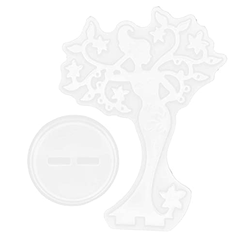 Resefinem 2pcs Silikon Schönheit Schmuckhalter Schimmelpilze transparentes DIY -Kunsthandwerk für Halskette Display ohne Reinigung und leicht zu reinigen Resefinem 2pcs Silikon Schönheit Schmuckhalter Schimmelpilze transparentes DIY -Kunsthandwerk für Halskette Display ohne Reinigung und leicht zu reinigen von Respicefinem