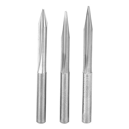 Resefinem 3PCS V -Shaped Carving Cutter 2 -schnitte -Gravur 4x0,8x20 °/4x0,8x25 °/4x0,8x30 ° Resefinem 3PCS V -Shaped Carving Cutter 2 -schnitte -Gravur 4x0,8x20 °/4x0,8x25 °/4x0,8x30 ° von Respicefinem