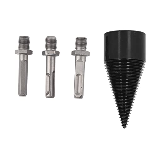 Resefinem 4PCS Holzsplitter -Bohrer Bits hoher Härte Impact Weast Weastsicheres Nicht -Slip -Brennholz -Bohrer aus Qualitätsnummer 45 Stahl mit quadratischem runden Hex Shank Resefinem 4PCS Holzsplitter -Bohrer Bits hoher Härte Impact Weast Weastsicheres Nicht -Slip -Brennholz -Bohrer aus Qualitätsnummer 45 Stahl mit quadratischem runden Hex Shank von Respicefinem