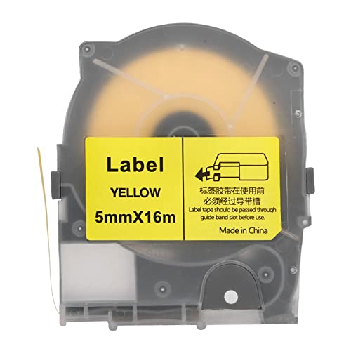Resefinem 5 mm klarer Etikettenklebebandersatz für max LM 550A gelbem Verschleiß widerstandsfrei nicht einfach zu verblassen mit Kratzwiderstand hoher und niedriger (Gelb) von Respicefinem