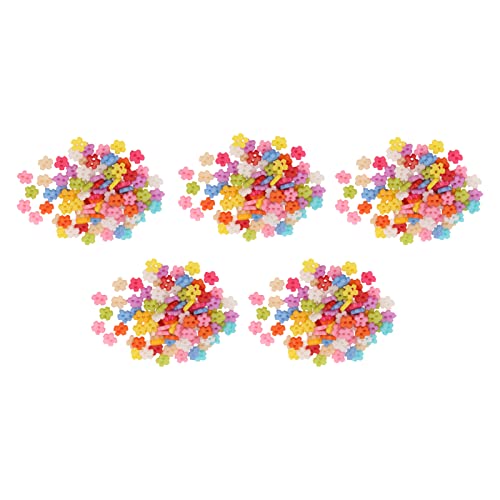Resefinem 500 PCs Mix -Tasten aus umweltfreundlichen robusten Materialien mit Süßigkeiten Farbe ideal für die Schneeflockenflake mit Kleidungsdekoration (Schneeflocke) von Respicefinem
