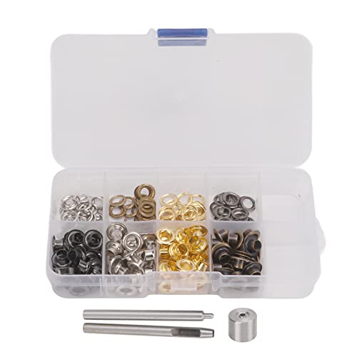 Resefinem 5mm -Grommet -Werkzeug -Kit mit mehrfarbig stabilen Konstruktionseisenkupfer -Grommet -Set geliefert mit Aufbewahrungsbox ideal für Hosenbeutel Hüte Gürtel und mehr Resefinem 5mm -Grommet -Werkzeug -Kit mit mehrfarbig stabilen Konstruktionseisenkupfer -Grommet -Set geliefert mit Aufbewahrungsbox ideal für Hosenbeutel Hüte Gürtel und mehr von Respicefinem