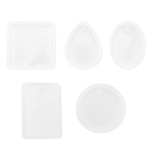 Resefinem 5pcs Silikonformen runde Foursquare Perforated Schmuckharzformen für DIY -Anhängerzubehör Handwerk Dekoration Flexibel einfach zu reinigen geeignet für verschiedene Resefinem 5pcs Silikonformen runde Foursquare Perforated Schmuckharzformen für DIY -Anhängerzubehör Handwerk Dekoration Flexibel einfach zu reinigen geeignet für verschiedene von Respicefinem