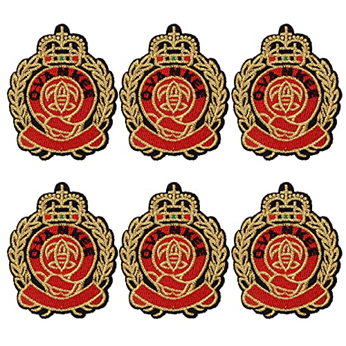 Resefinem 6PCs Mode Abzeichenstoffstuchaufkleber DIY -Accessoires ideal für Hüte Rucksäcke Hosen T -Shirts aus natürlichen ungifischen harmlosen Polyestermaterial können genäht von Respicefinem