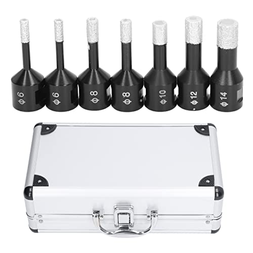 Resefinem 7 Stcs Diamond Bohrer Bits Nass Trocken Diamant Lözel Loch Säge Kit mit M14 Weibchen Faden ideal für Marmorfliesengranit mit einer guten Wärmedissipation Resefinem 7 Stcs Diamond Bohrer Bits Nass Trocken Diamant Lözel Loch Säge Kit mit M14 Weibchen Faden ideal für Marmorfliesengranit mit einer guten Wärmedissipation von Respicefinem