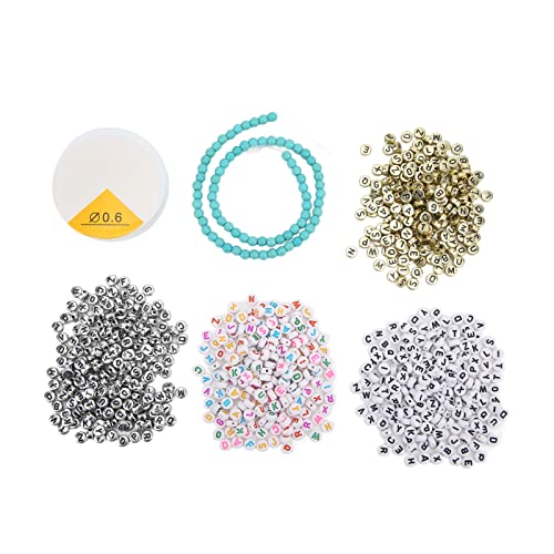 Resefinem 800pcs Buchstabenperlen in verschiedenen Farben mit klarem Muster und leichtem glänzenden Oberfläche ideal für DIY -Schmuckhersteller Resefinem 800pcs Buchstabenperlen in verschiedenen Farben mit klarem Muster und leichtem glänzenden Oberfläche ideal für DIY -Schmuckhersteller von Respicefinem
