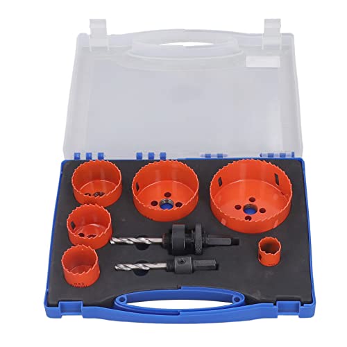Resefinem 8PCS -Lochsägen -Kit mit niedrigem Bohr Orangen -HSS -Schneidwerkzeugen ideal für Plastikmetall und Holz mit Aufbewahrungsbox enthält 2 Twist -Bohrer 6 verschiedene Resefinem 8PCS -Lochsägen -Kit mit niedrigem Bohr Orangen -HSS -Schneidwerkzeugen ideal für Plastikmetall und Holz mit Aufbewahrungsbox enthält 2 Twist -Bohrer 6 verschiedene von Respicefinem