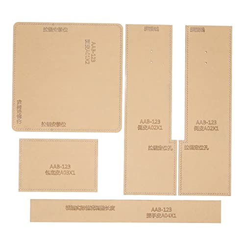 Resefinem Acrylvorlage für Taschen -Ledermuster Schablone Lederarbeit Handhandwerk DIY -Werkzeug von Respicefinem