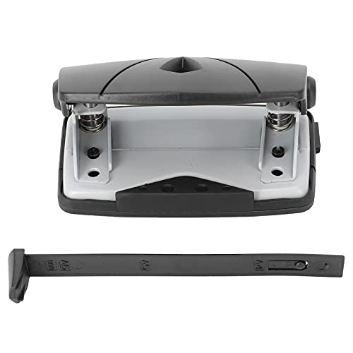 Resefinem Blue Hole Punch kleiner Kunststoff einstellbarer Positionierungsstanzmaschine ideal für die stationierende Bindung kompakter Körpersparendesktop -Raum für mehrere (Schwarz) von Respicefinem