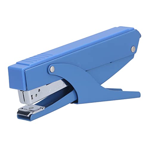 Resefinem Blue Stapler Hand gehalten ergonomisches Werkzeug sicher zuverlässig, um bis zu 20 Blätter ideal für Homeräume im Büro aus Bauchmuskeln und Eisen zu binden (Blau) von Respicefinem