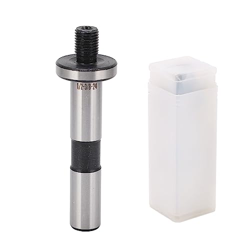 Resefinem -Bohrer Chuck Arbor Manganstahl Collet -Stange -Stange -Adapter für die Drehmaschinenmaschine mit 1/2 Schaft und 3/8 Gewinde Zuverlässigkeit Easy Installation Mehrere von Respicefinem
