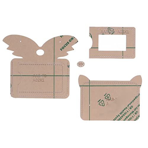 Resefinem DIY -Acrylvorlage 12x8.5 cm ideal für Brieftaschen, die genaue Qualität wiederverwendbar und langlebig für die Erstellung von Kartenbeuteln machen von Respicefinem