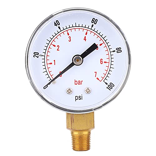 Resefinem -Druck mit /8 BSPT -Bodenverbindung und gute Dichtheit zum Messen von Ölgasdrücken in verschiedenen Industrie- und Heimatten in den Bereichen von 0 15 psi bis 0 300 psi (0-100psi 0-7bar) von Respicefinem