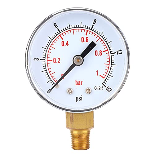 Resefinem -Druck mit /8 BSPT -Bodenverbindung und gute Dichtheit zum Messen von Ölgasdrücken in verschiedenen Industrie- und Heimatten in den Bereichen von 0 15 psi bis 0 300 psi (0-15psi 0-1bar) von Respicefinem