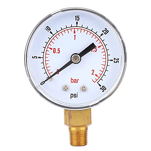 Resefinem -Druck mit /8 BSPT -Bodenverbindung und gute Dichtheit zum Messen von Ölgasdrücken in verschiedenen Industrie- und Heimatten in den Bereichen von 0 15 psi bis 0 300 psi (0-30psi 0-2bar) von Respicefinem