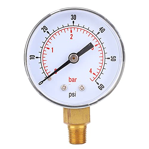 Resefinem -Druck mit /8 BSPT -Bodenverbindung und gute Dichtheit zum Messen von Ölgasdrücken in verschiedenen Industrie- und Heimatten in den Bereichen von 0 15 psi bis 0 300 psi (0-60psi 0-4bar) von Respicefinem