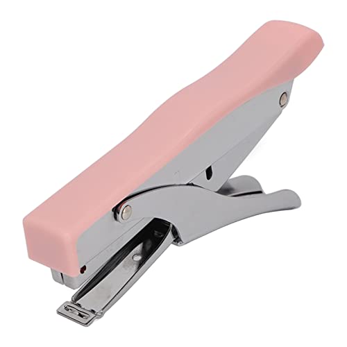 Resefinem Hand gehaltene Hefter mit ergonomischen gefrosteten Oberflächen tragbarer Bestandteil des Pliers Hefter ideal für Bindungsdokumente für Heimschule in rosa Farbe (Rosenate) von Respicefinem