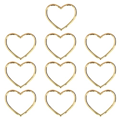 Resefinem Keychain Accessoires Herzgeformte individuelle Farbe elegantes Design Einfacher festes Unternehmen exquisite Modellierung DIY Schlüsselkette Roségold ideal für (Nachahmung von Gold) von Respicefinem