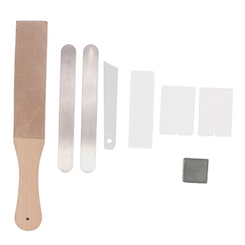 Resefinem Leder -Stropping -Kit Komplette Werkzeuge doppelseitiges Lederpaddel -Strop -Set für DIY Leder -Crafting -Honen Resefinem Leder -Stropping -Kit Komplette Werkzeuge doppelseitiges Lederpaddel -Strop -Set für DIY Leder -Crafting -Honen von Respicefinem