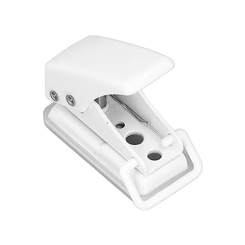Resefinem Mini Handheld Manual ein Loch Puncher für Sammelalbücher Papierkarte Crafts Stationerie transparent sauber ohne Schmutz langlebiger Exquisit mit Metallstruktur bequeme (Weiß) von Respicefinem