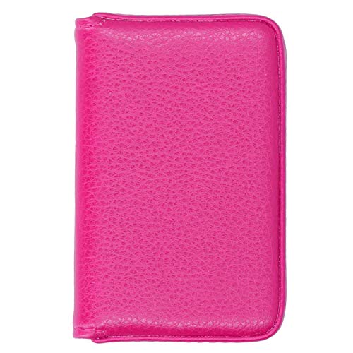 Resefinem Premium Visitenkartenkoffer mit Magnetschnalle ideal für die tägliche Wirtschaftsnutzung und das von PU -Leder mit großer Kapazität und kompaktes DE (Rosa rojo) von Respicefinem