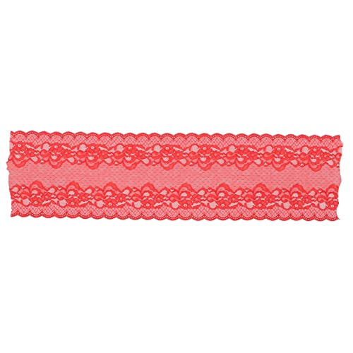 Resefinem Royal Blue Lace Ribbon ca. 10yd lang 9 4in breit elegant Vintage Style Weiche langlebige ideale zum Dekorieren und verschiedene Kunsthandwerks für DIY -Stirnbänder (Rot) von Respicefinem