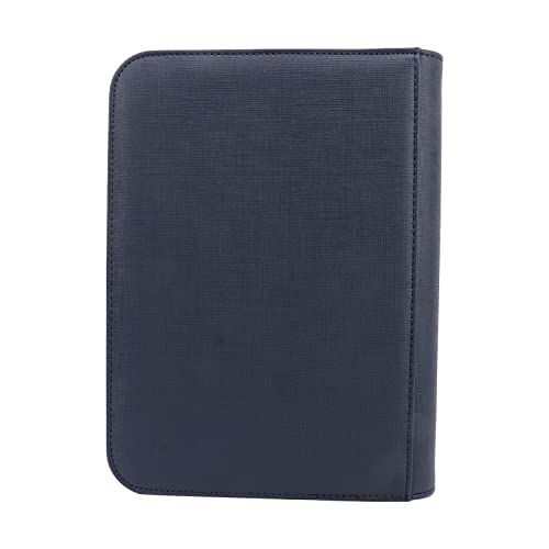 Resefinem Trading Card Binder 4 Taschen Halten bis zu 160 Karten aus haltbarem PU -Leder und transparenten PP -Ärmeln ideal für PKM -Spielfußball und Baseballauto (Blau) von Respicefinem
