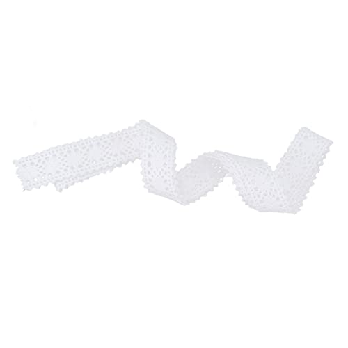 Resefinem White Spitze Retro -Stoff Handnäht DIY -Material Baumwollfadenspitze für Weihnachtsdekoration und verschiedene Handwerksprojekte, die für Kleidungsgeschenk und (Weiß) von Respicefinem