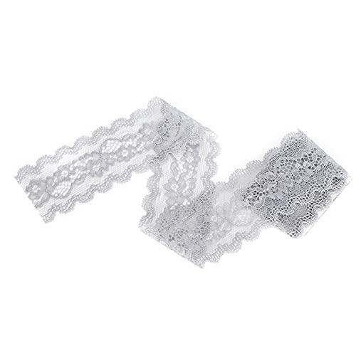 Resefinem grau Blumenmuster Spitzenband für Kleidungshandwerk und Dekoration von 10 Yard 5 5 cm Breite aus hochwertigem Nylon, das für Retro -Nähprojekte und Heimtextilien von Respicefinem