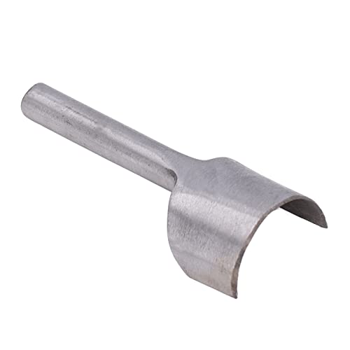 Resefinem halb runde Cutter Punch Tool Stahl mit Lichtbogen geformtes DIY -Gürtel -Ende für Lederhandwerk Handwerk ideal für handgefertigte Lederwaren mit einem schnellen bequemen (40mm) von Respicefinem