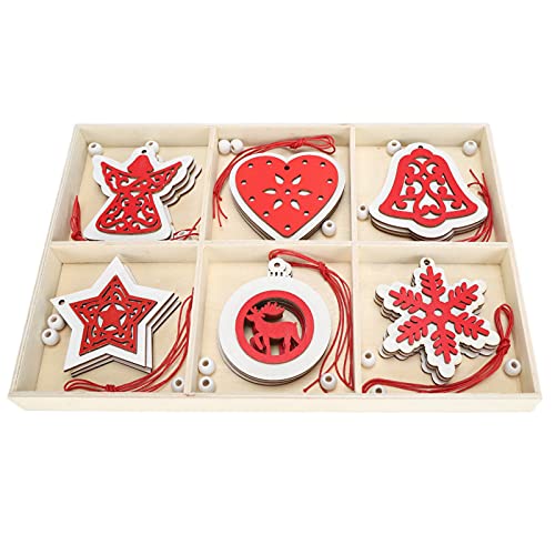 Resefinem hölzerne Hängeschmuck ausreichende Menge unterschiedliche Formen und für Weihnachtsbaumdekoration und Hausdekoration ca. 256G 248 9g (JM02034) von Respicefinem