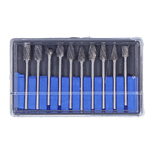 Resefineminem 10pcs Rotationsdatei Schleifkopf Burr Carbid Bohrmaschine Bit Set Kit ideal für Holz -Kunststoff -Aluminium, die zum Gradnivellierungsschweißkanten mit Resefineminem 10pcs Rotationsdatei Schleifkopf Burr Carbid Bohrmaschine Bit Set Kit ideal für Holz -Kunststoff -Aluminium, die zum Gradnivellierungsschweißkanten mit von Respicefinem