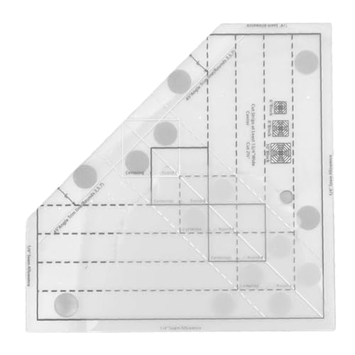 Respice finem Profession elles Acryl gitter Quilt-Ruler Präzise Skala Ideal für DIY Nähen Zubehör für Quilt Nähmuster Design Zeichnung Stoff schneiden und Muster Makin von Respicefinem
