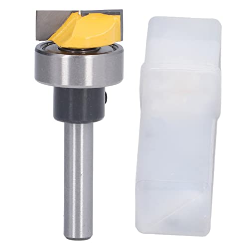 RespiceFinem 1/4in Schaft -Bodenreinigung Bit Scharnierhändler Legierungs -Tipp Router Bit für Holzbearbeitungsfräsen ideal für Türscharnier -Mortise mit Scharniervorlage, die für von Respicefinem