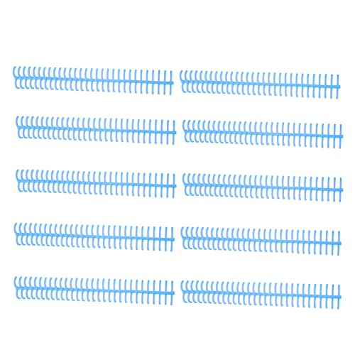 RespiceFinem 10pcs Spiralbindungsspule Set mit 130 Blechkapazität 30 Löcher 16 mm Durchmesser Blau ideal für die Büroklassenzimmerbibliothek (Blue) von Respicefinem
