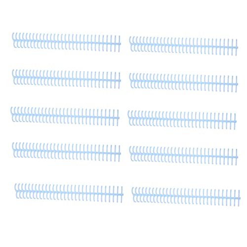RespiceFinem 10pcs Spiralbindungsspule Set mit 130 Blechkapazität 30 Löcher 16 mm Durchmesser Blau ideal für die Büroklassenzimmerbibliothek (Light Blue) von Respicefinem