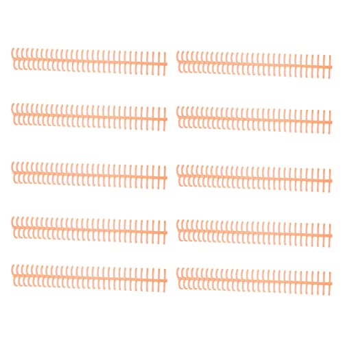 RespiceFinem 10pcs Spiralbindungsspule Set mit 130 Blechkapazität 30 Löcher 16 mm Durchmesser Blau ideal für die Büroklassenzimmerbibliothek (Orange) von Respicefinem