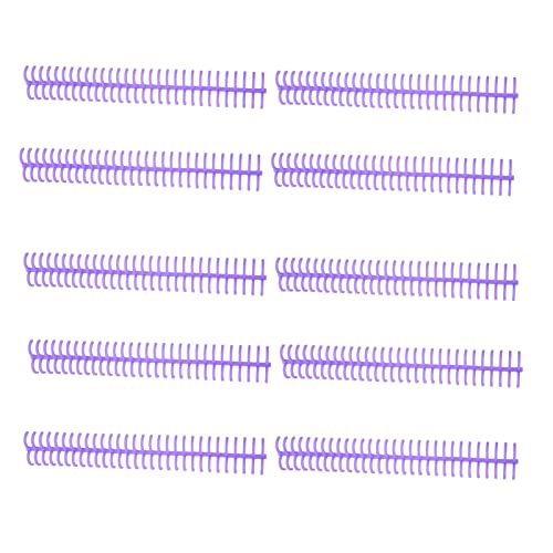 RespiceFinem 10pcs Spiralbindungsspule Set mit 130 Blechkapazität 30 Löcher 16 mm Durchmesser Blau ideal für die Büroklassenzimmerbibliothek (Violet) von Respicefinem