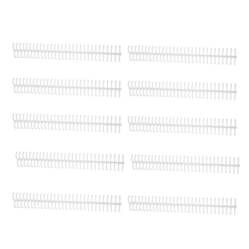 RespiceFinem 10pcs Spiralbindungsspule Set mit 130 Blechkapazität 30 Löcher 16 mm Durchmesser Blau ideal für die Büroklassenzimmerbibliothek (White) von Respicefinem