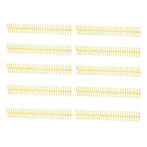 RespiceFinem 10pcs Spiralbindungsspule Set mit 130 Blechkapazität 30 Löcher 16 mm Durchmesser Blau ideal für die Büroklassenzimmerbibliothek (Yellow) von Respicefinem