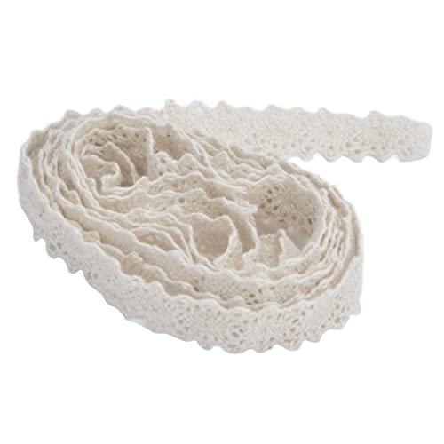 RespiceFinem 20 Yards 1,1 cm Breite weich bequeme, exquisite Baumwollspitzenband für Vorhangkleidung Tischdecke Geschenkdekoration von Respicefinem