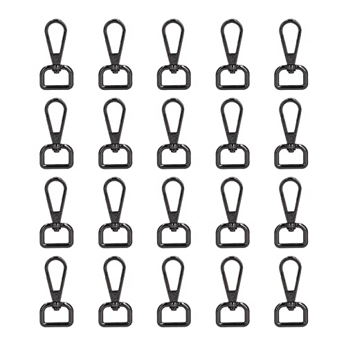 RespiceFinem 20pcs krallenverschluss rotierender Ringmetall Schwarze -Clips ideal für DIY -Geldbeutel -Hängematten -Schlüsselbeutel und mehr RespiceFinem 20pcs krallenverschluss rotierender Ringmetall Schwarze -Clips ideal für DIY -Geldbeutel -Hängematten -Schlüsselbeutel und mehr von Respicefinem