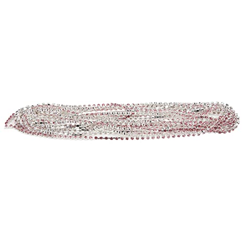 RespiceFinem 5 Meter rund Strassklauenkette Starke Praktikabilität glänzend farbenfrohes Ideal für DIY -Kleidungsdekoration Dunkelgrün (Leichtpulver auf Silberbasis) von Respicefinem