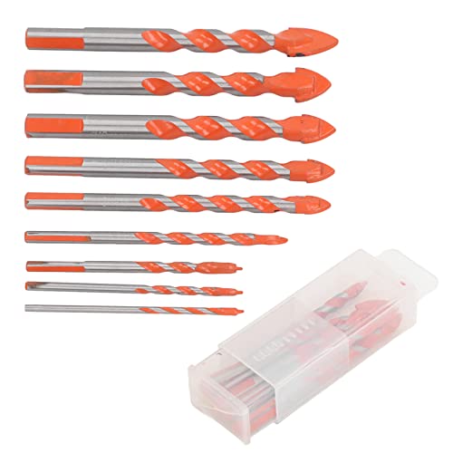 RespiceFinem 9pcs Mauerwerkstraßen mit zementiertem Carbid Industriefestigkeit Carbidspitze ideal für Holzkeramikfliesen -Plastikglas geeignet für die meisten elektrischen Bohrer RespiceFinem 9pcs Mauerwerkstraßen mit zementiertem Carbid Industriefestigkeit Carbidspitze ideal für Holzkeramikfliesen -Plastikglas geeignet für die meisten elektrischen Bohrer von Respicefinem