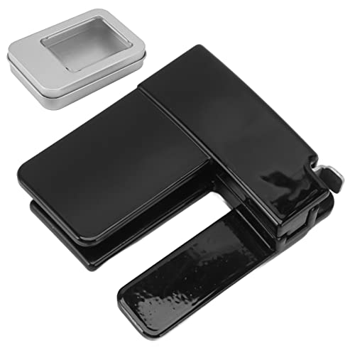 RespiceFinem Hosen Taille Schrumpfklammschnalle Multi -Funktions -Gürtel -Clipschnalle ideal für das tägliche Leben aus Premium -ABS -Silber (Schwarz) von Respicefinem