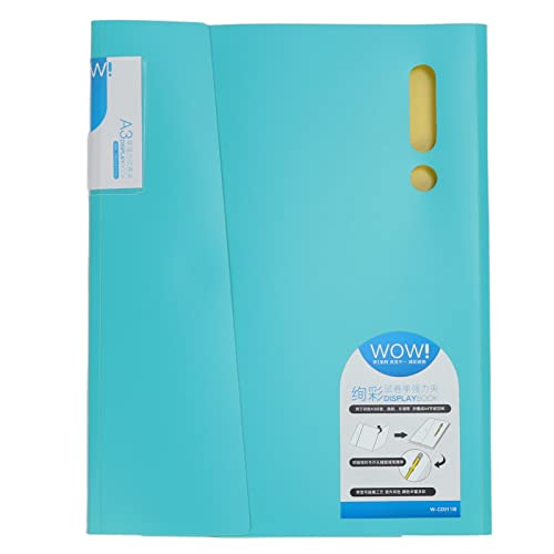 RespiceFinem Ordner Tragbarer Schülerausrufexposition Elastic Datei Ordner A3A4 Testpapierspeicherbeutel (W-C0011 Green) von Respicefinem