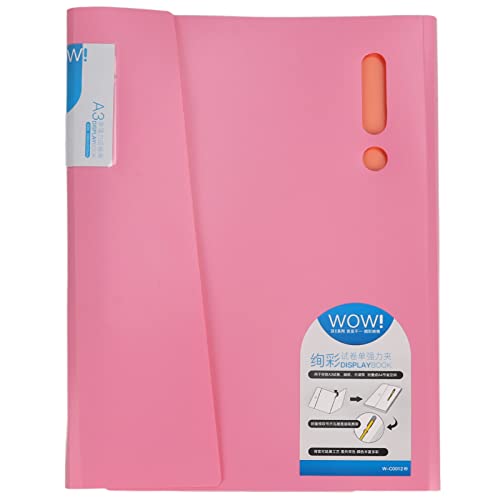 RespiceFinem Ordner Tragbarer Schülerausrufexposition Elastic Datei Ordner A3A4 Testpapierspeicherbeutel (W-C0012 Pulver) von Respicefinem